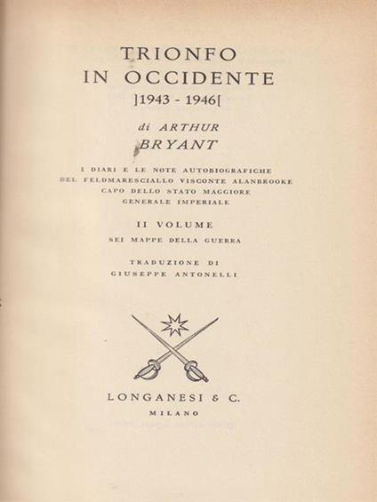 Trionfo in Occidente - Arthur Bryant - copertina