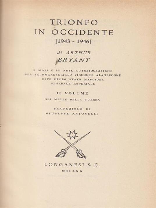 Trionfo in Occidente - Arthur Bryant - copertina