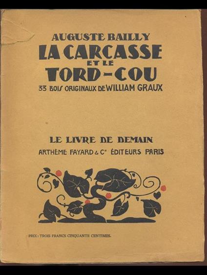 La Carcasse et le Tord-cou - Auguste Bailly - copertina