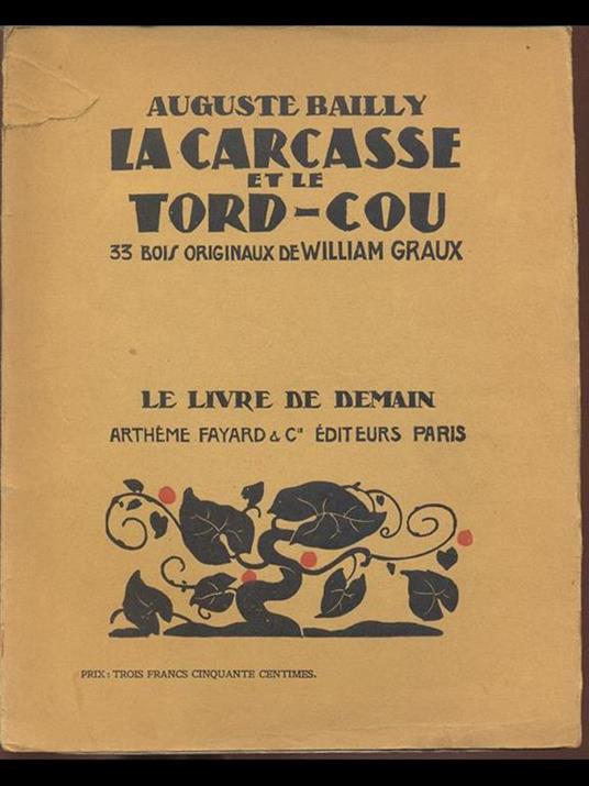 La Carcasse et le Tord-cou - Auguste Bailly - copertina