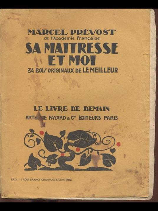 Sa Maitresse et Moi - Marcel Prévost - copertina