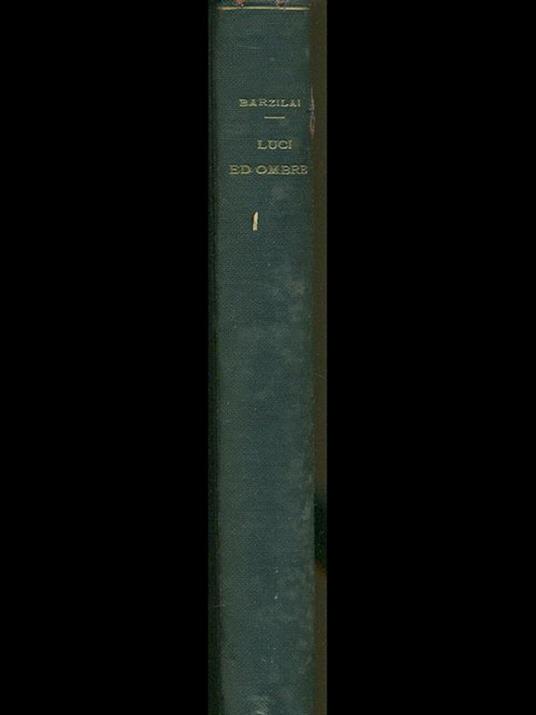 Luci ed ombre - Salvatore Barzilai - copertina