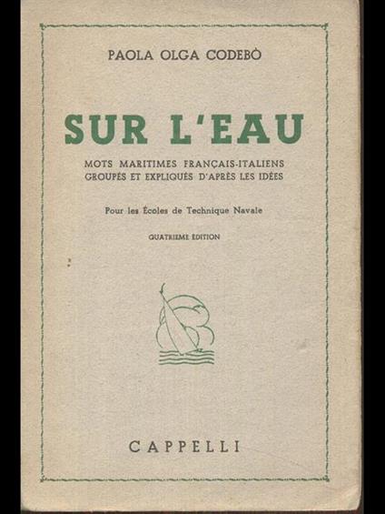 Sur L' Eau - Paola Olga Codebò - copertina