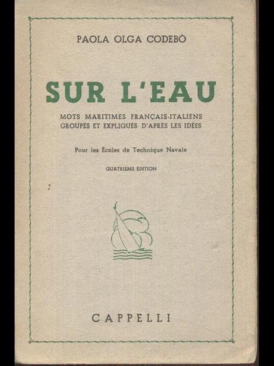 Sur L' Eau - Paola Olga Codebò - copertina