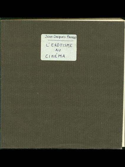 L' erotisme au cinema - copertina