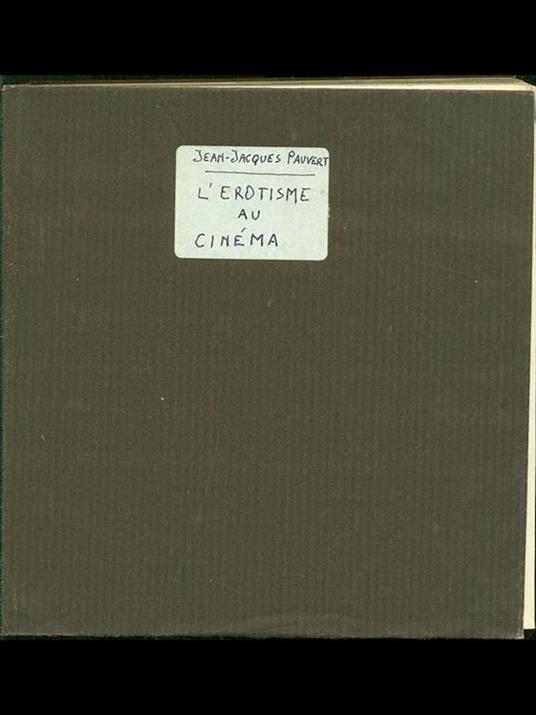 L' erotisme au cinema - copertina