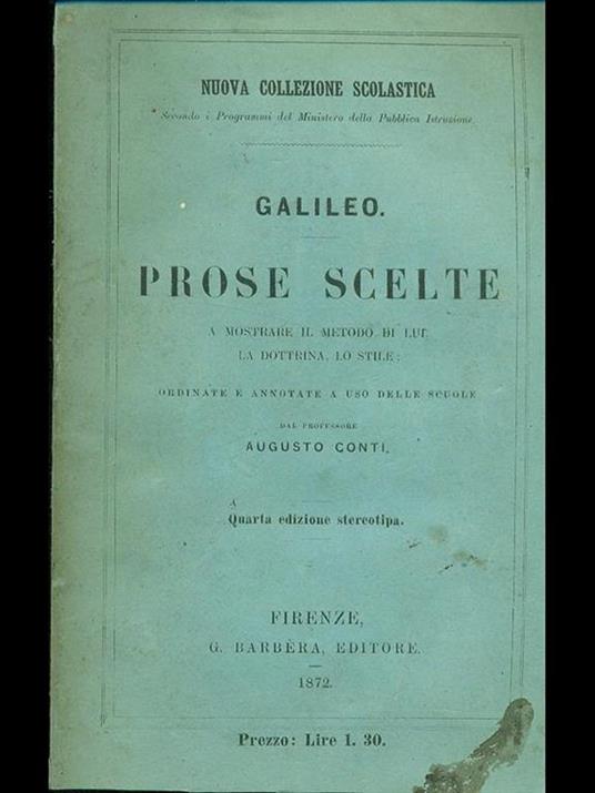 Prose scelte - Galileo Galilei - 8