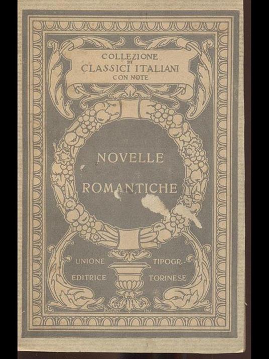 Novelle Romantiche - copertina