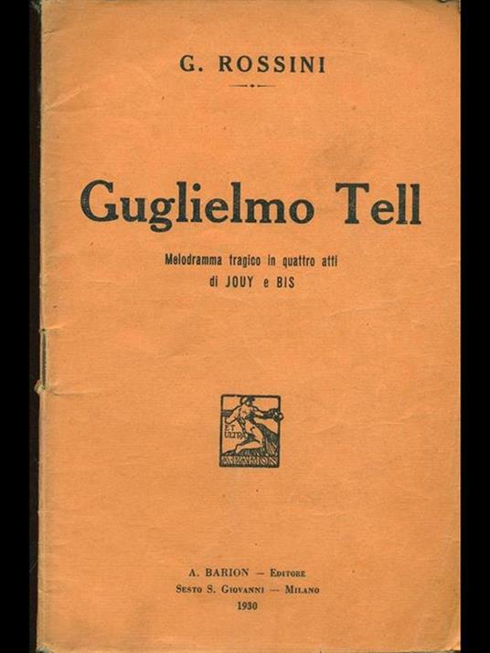 Guglielmo Tell - Gioachino Rossini - copertina