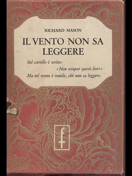 Il Vento non sa leggere - Richard Mason - copertina