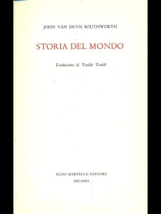 Storia del mondo - copertina