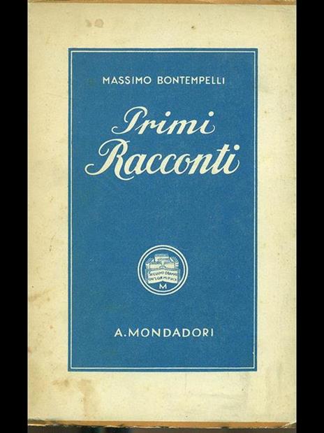 Primi racconti - Massimo Bontempelli - copertina