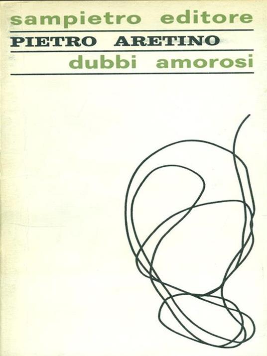 Dubbi amorosi - Pietro Aretino - copertina