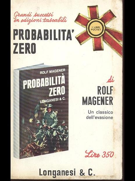 Probabilità Zero - Rolf Magener - copertina