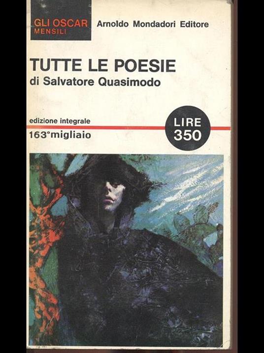 Tutte le poesie - Salvatore Quasimodo - copertina