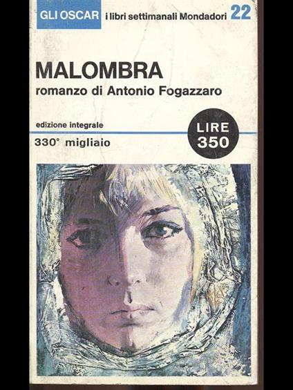 Malombra - Antonio Fogazzaro - copertina