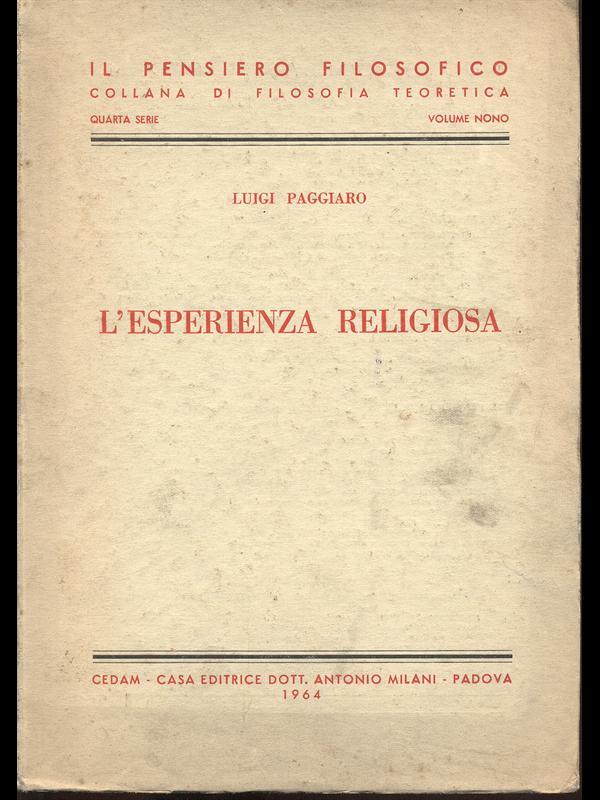 L' esperienza religiosa