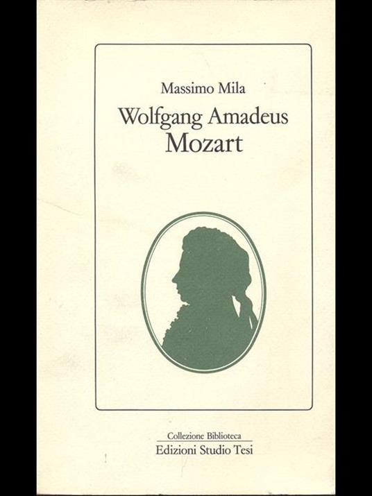 Wolfgang Amadeus Mozart - Massimo Mila - copertina