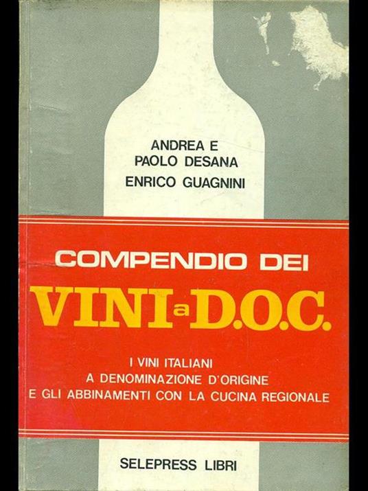 Compendio dei vini a D.O.C - copertina