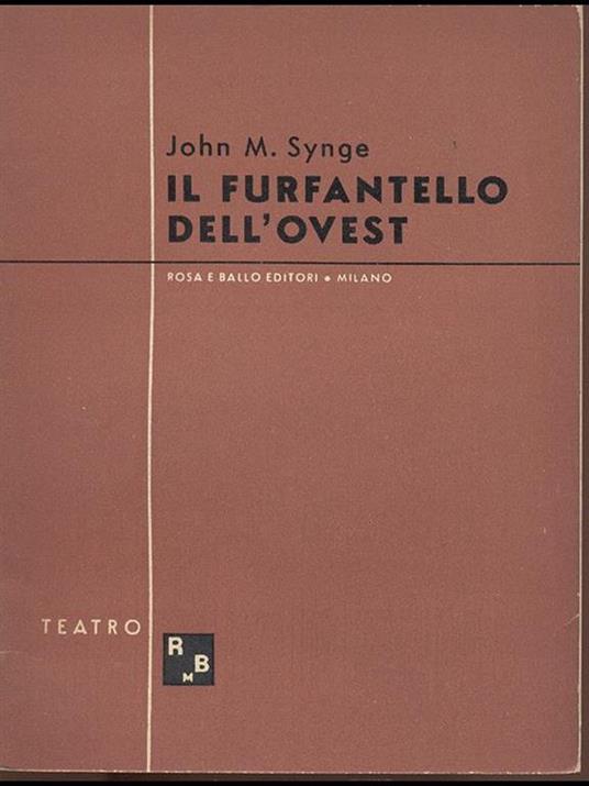 Il furfantello dell'ovest - John M. Synge - copertina