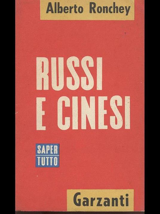 Russi e Cinesi - Alberto Ronchey - copertina