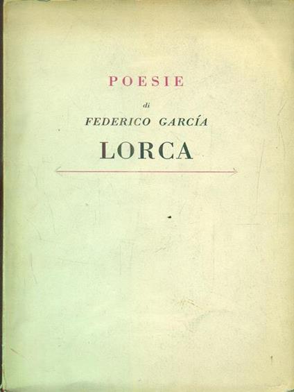 Poesie - Federico García Lorca - copertina