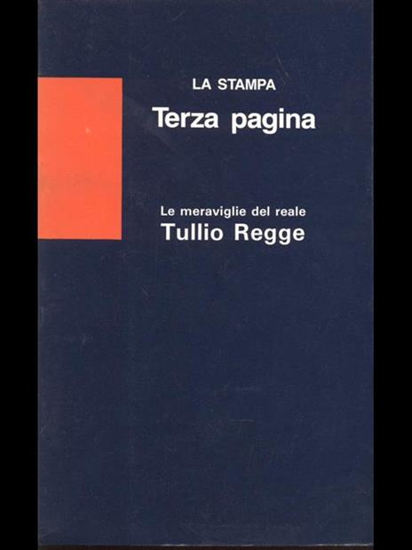 Le meraviglie del reale - Tullio Regge - copertina