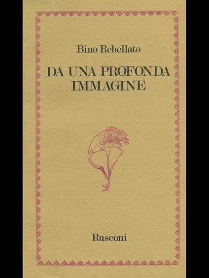 Da una profonda immagine - Bino Rebellato - copertina