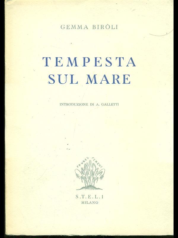 Tempesta sul mare