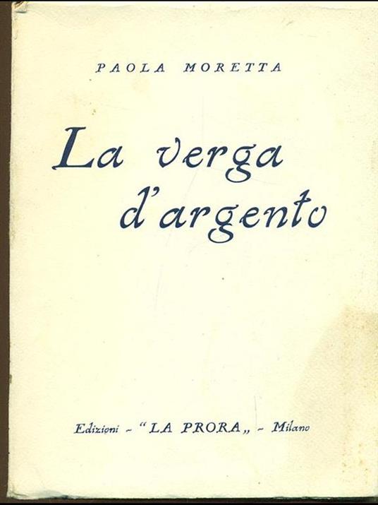 La verga d'argento - Paola Moretta - copertina