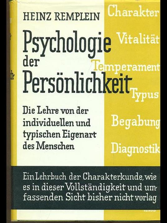 Psychologie der personlichkeit - copertina