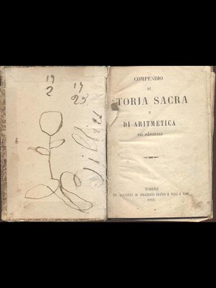 Compendio di storia sacra e di aritmetica per fanciulli - copertina