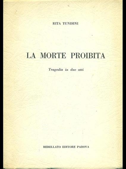La morte proibita - Rita Tunisini - copertina