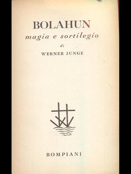 Bolahun magia e sortilegio - Werner Junge - copertina