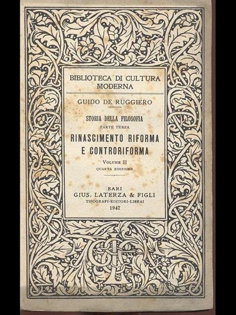 Rinascimento Riforma e controriforma. VolII - Guido De Ruggiero - 6