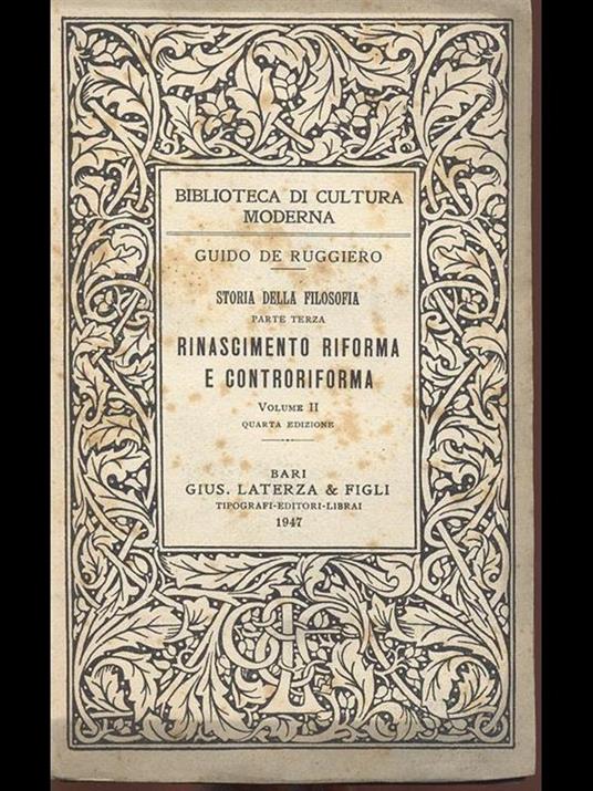 Rinascimento Riforma e controriforma. VolII - Guido De Ruggiero - 6