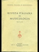 Rivista italiana di musicologia vol, VI