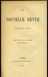 La nouvelle revue 1891 vol. 1 - 2