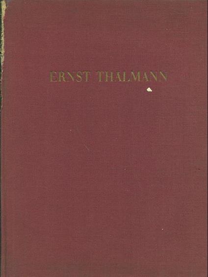 Ernst Thalmann - copertina