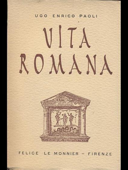 Vita Romana - Ugo Enrico Paoli - copertina