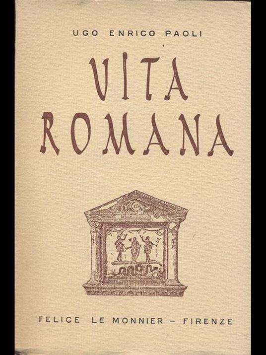 Vita Romana - Ugo Enrico Paoli - copertina