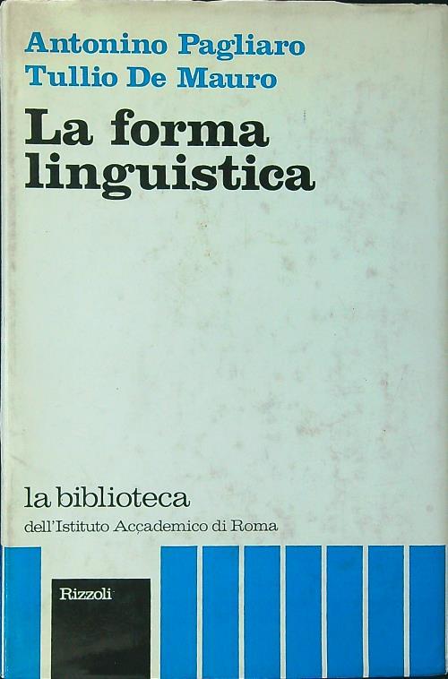 La forma linguistica