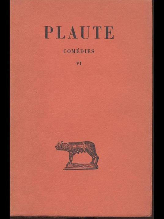 Plaute. Comédies VI - copertina