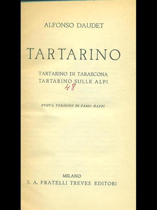 Tartarino - Alphonse Daudet - copertina