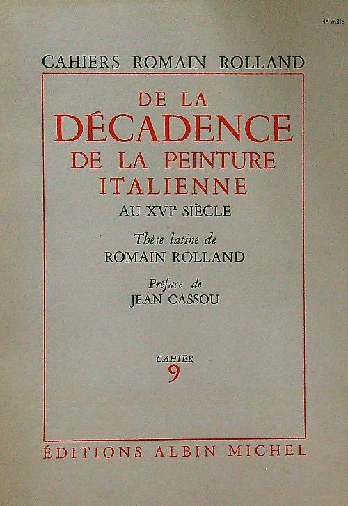 De la Decadence de la Peinture Italienne