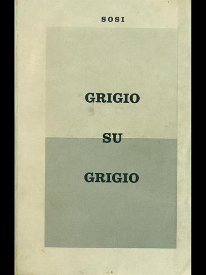 Grigio su grigio - Sosi - copertina