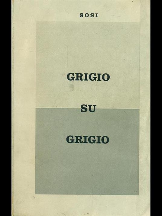 Grigio su grigio - Sosi - copertina