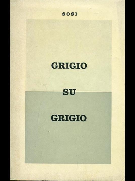 Grigio su grigio - Sosi - copertina