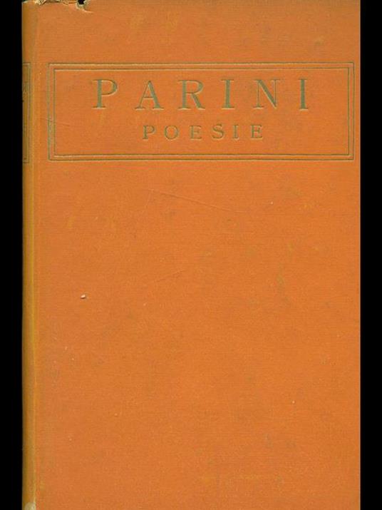 Poesie - Giuseppe Parini - copertina
