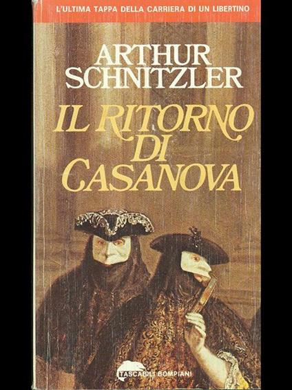 Il ritorno di Casanova - Arthur Schnitzler - copertina